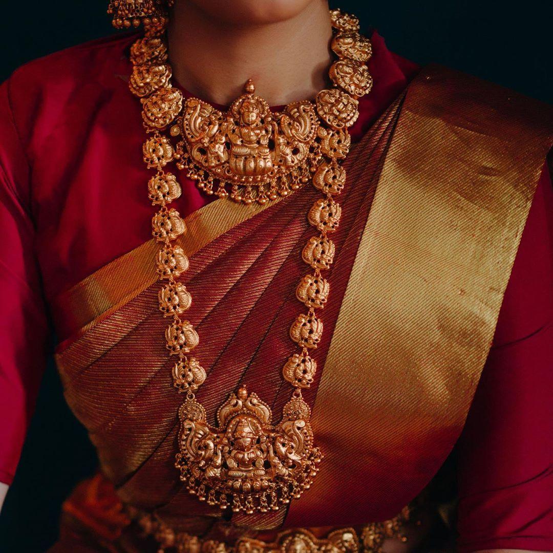 South Indian bridal temple jewellery